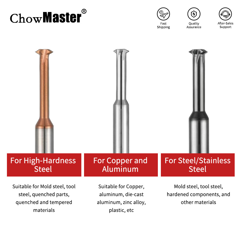 End Mill Set - Chowmaster بوصة كربيد الموضوع قاطعة المطحنة