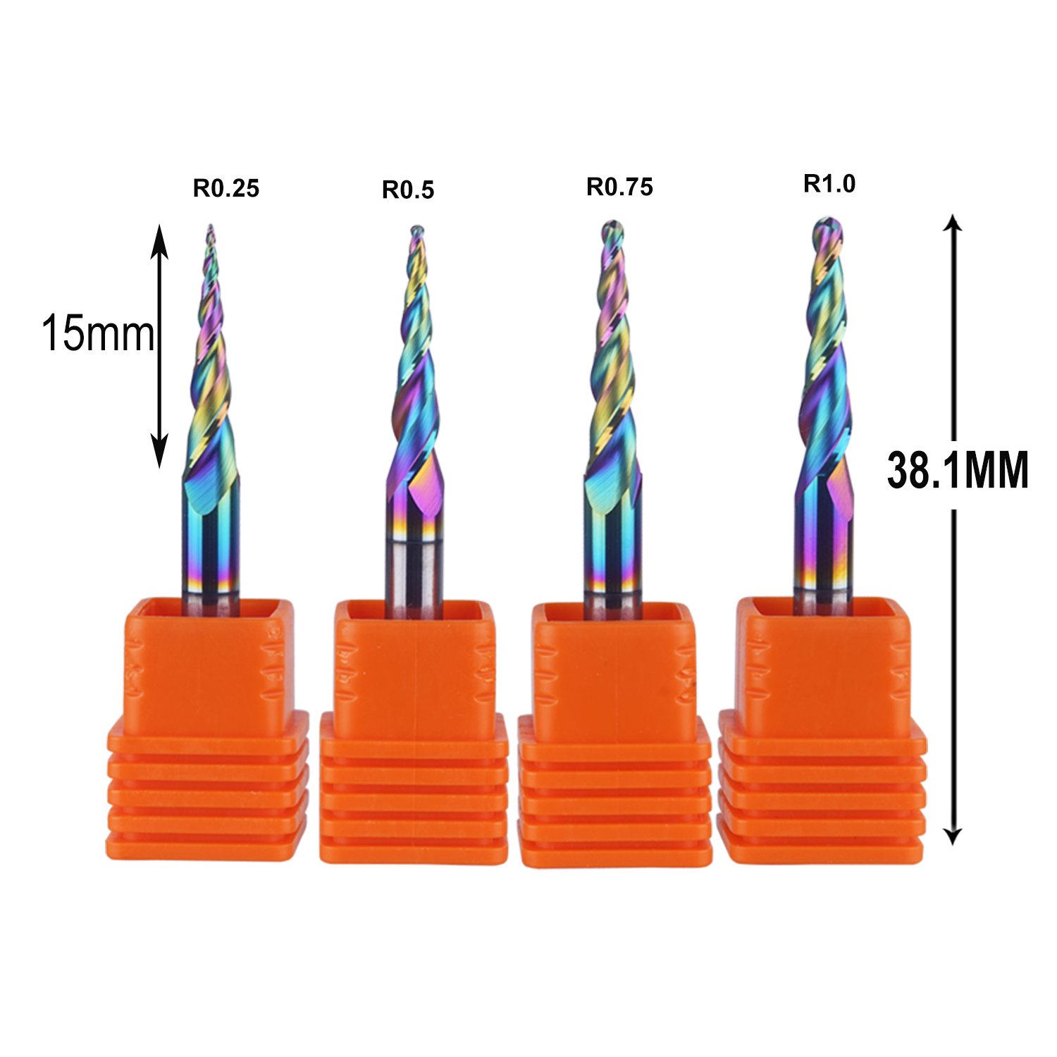 End Mill Set - DREANIQUE طقم 4 قطع من أدوات
