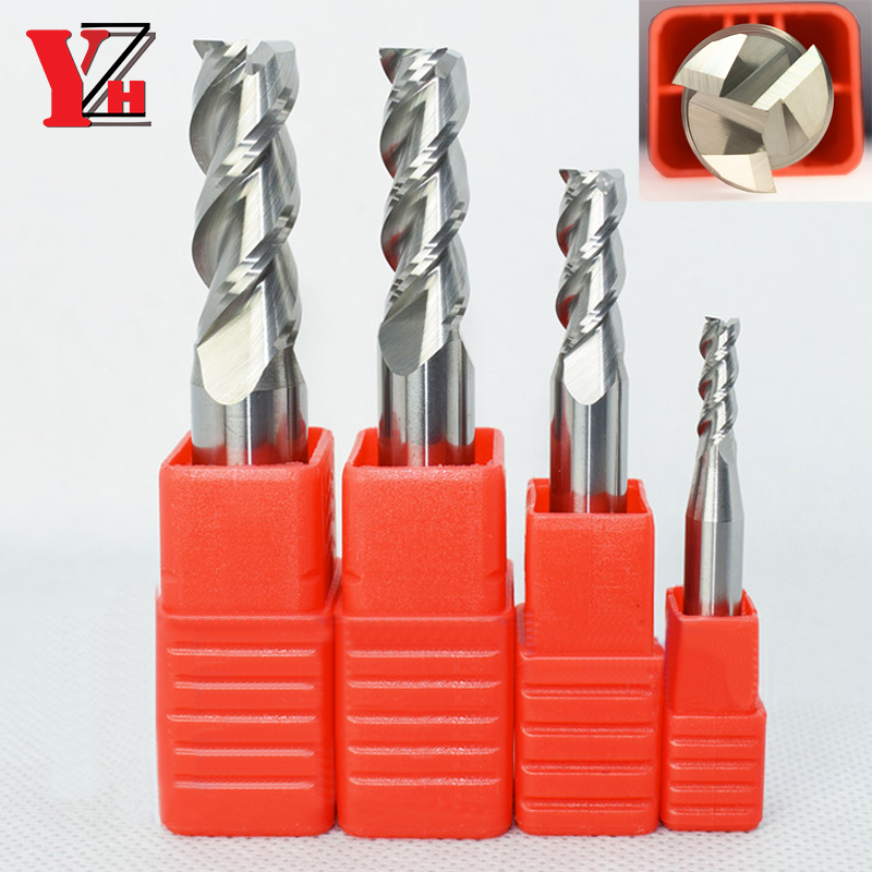 Carbide End Mill - قاطع طحن YZH HRC60 بقطر من