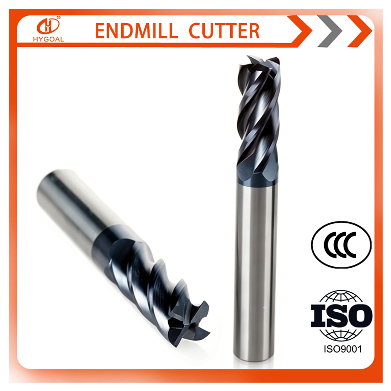 End Mill - قاطع تفريز كربيد HYGOAL بأربعة شفرات