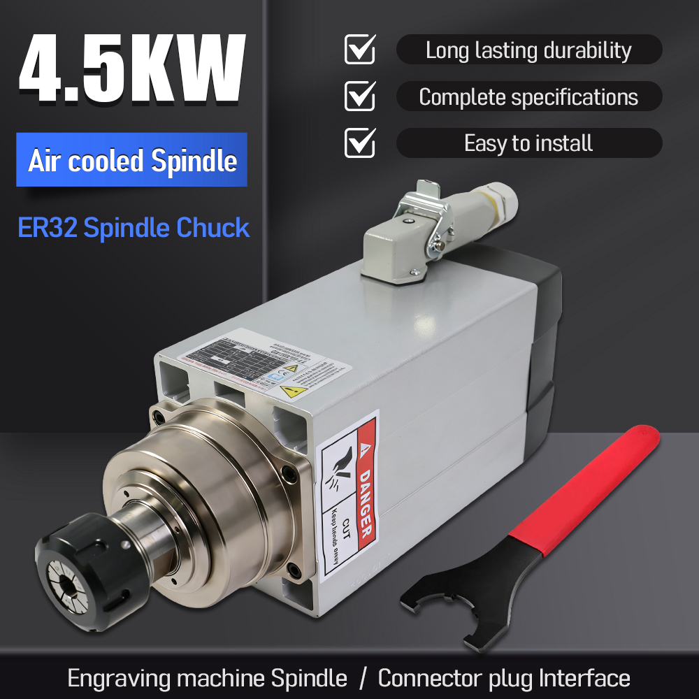 Water Cooled Spindle - محرك مغزلي HTNC 4500W220V-ER32-HC بقوة 4.5