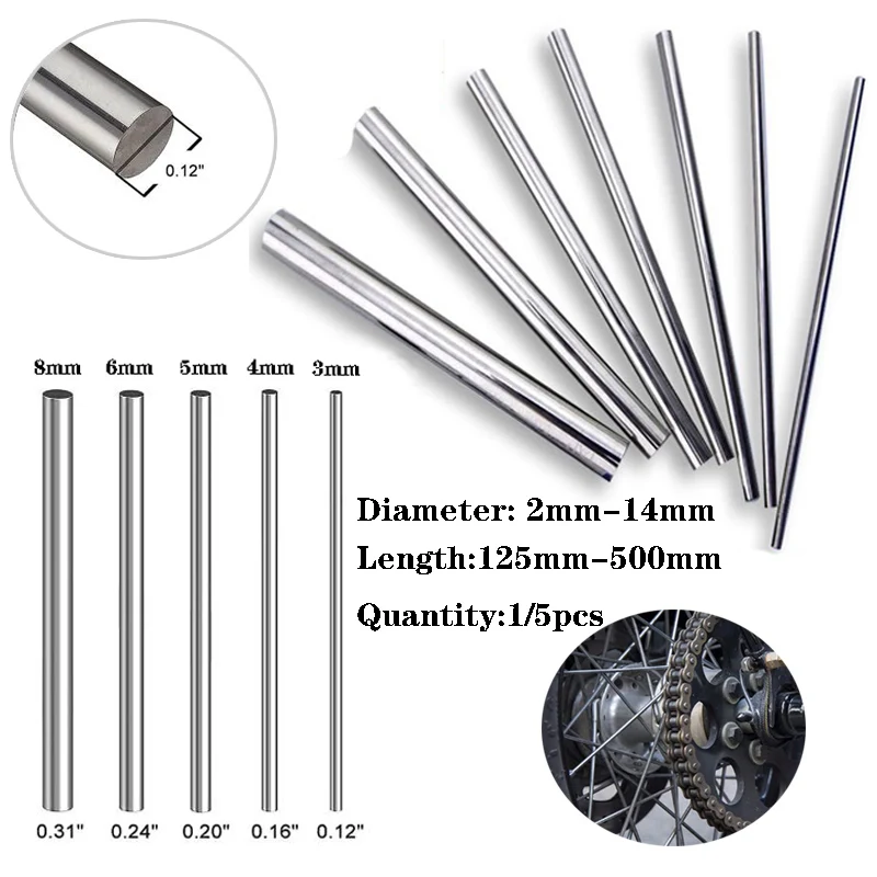 Linear Rod 8Mm - 1 ~ 5 قطعة الفولاذ المقاوم