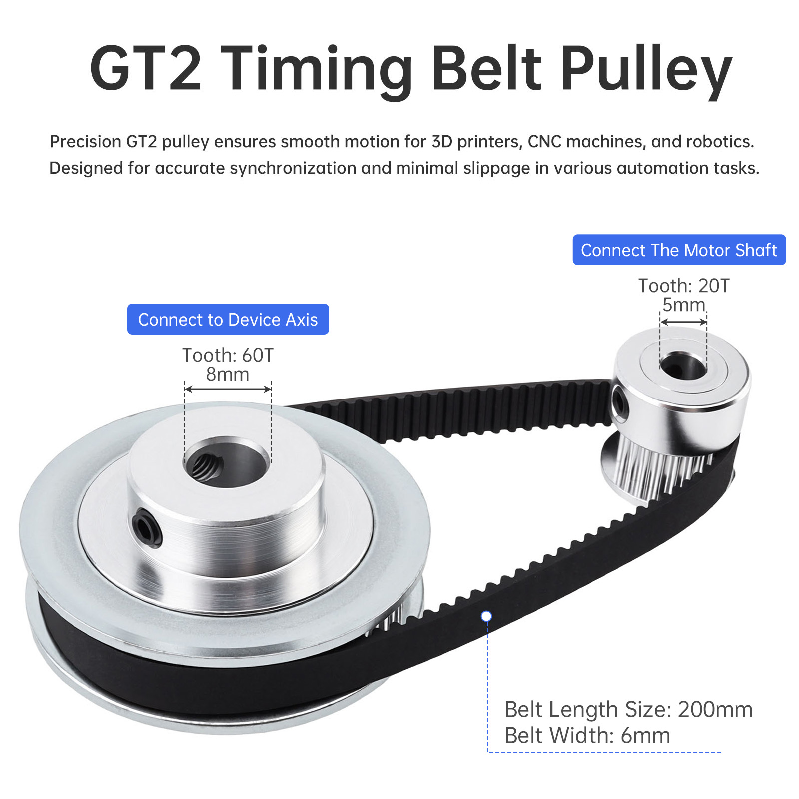 محرك كهربائي تيار مستمر 12-24  - مراجعة Gt2 Pulley وسعره