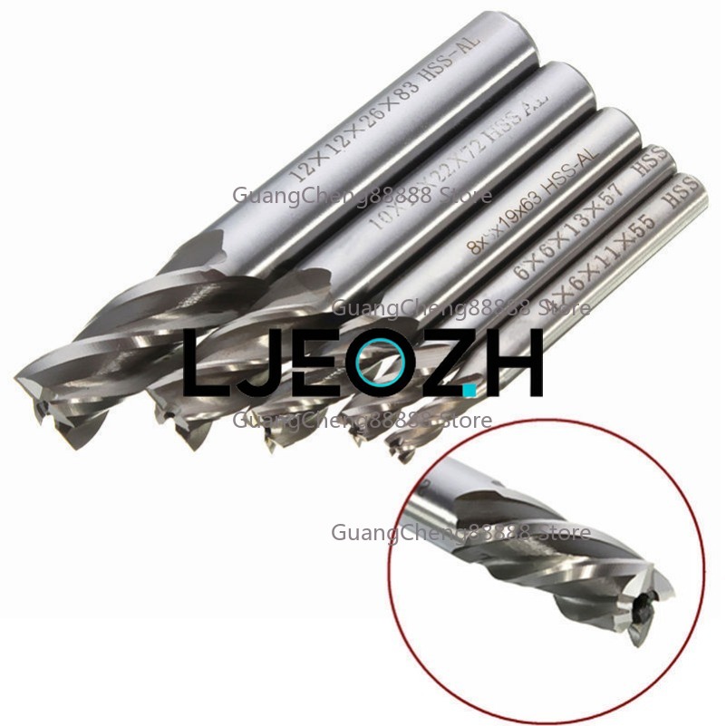 طقم 5 قطع من أدوات الطحن الفول - مراجعة End Mill Set وسعره