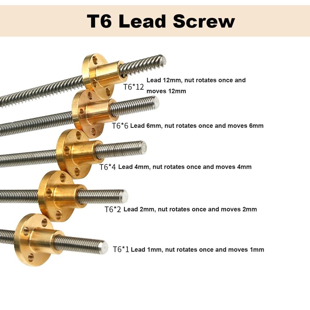 1 قطعة T6 الرصاص المسمار شفة م - مراجعة Lead Screw 8Mm وسعره