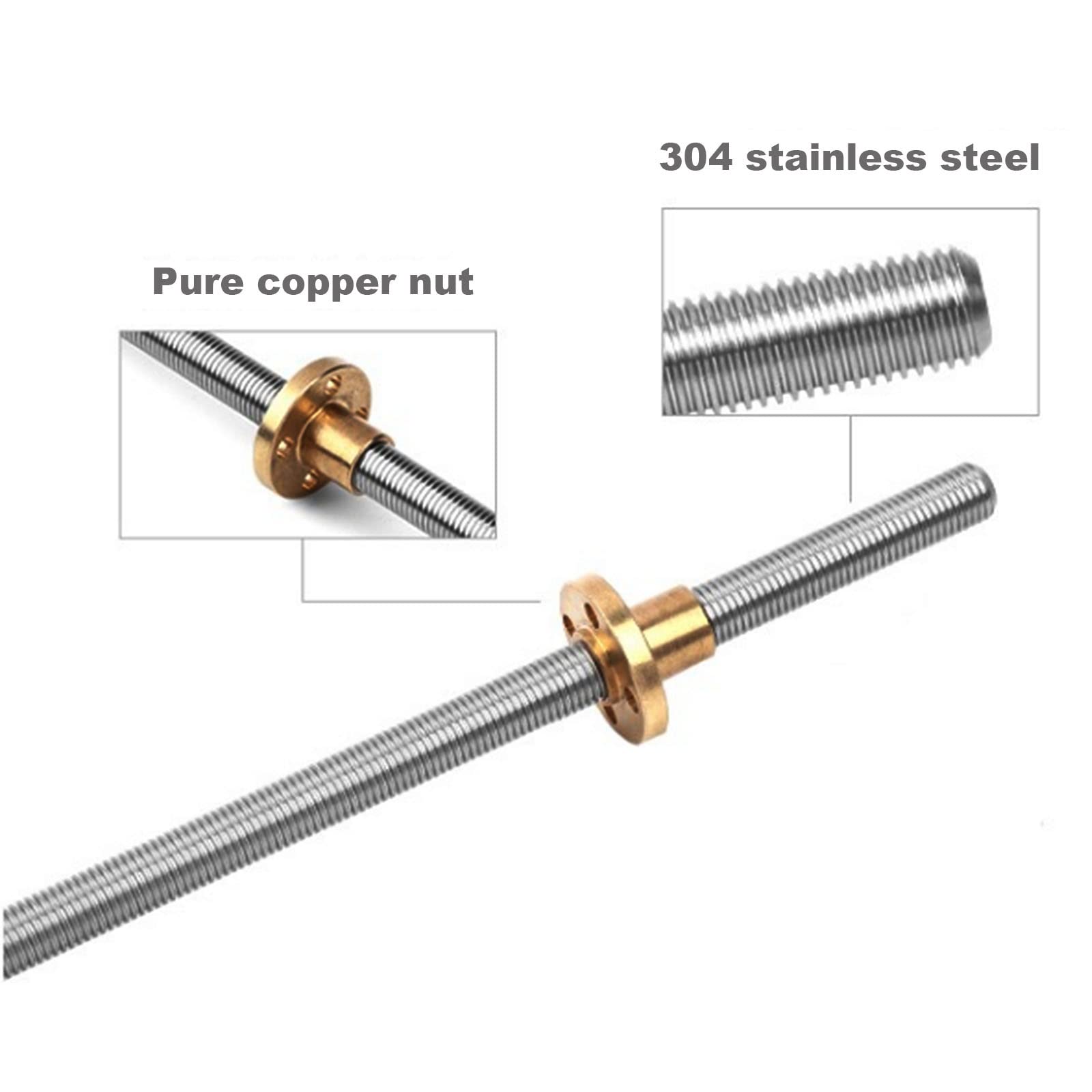 T8 الرصاص المسمار الرصاص 2 ملل - مراجعة Lead Screw 8Mm وسعره