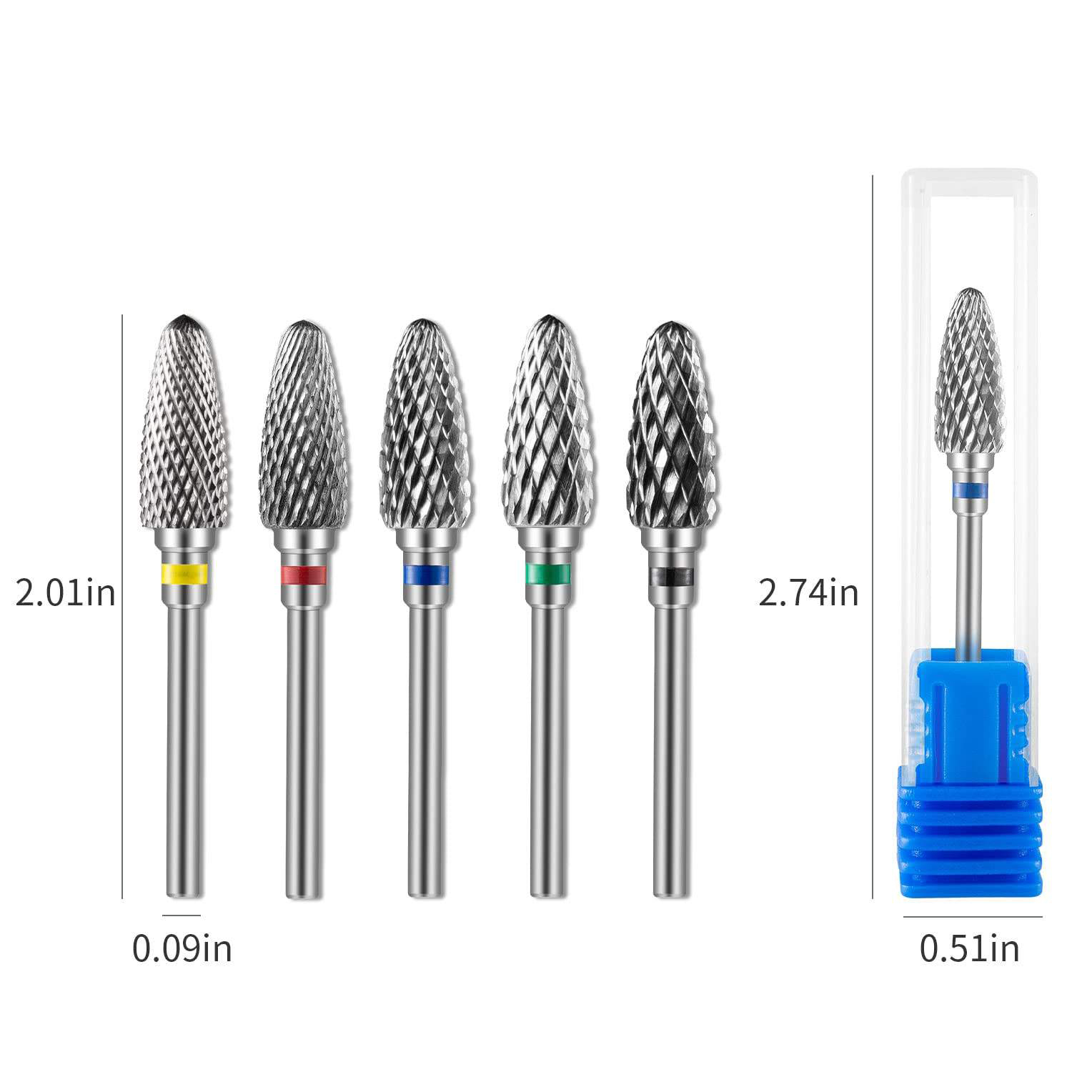 1/5 قطع من رؤوس مثقاب الأظافر  - مراجعة Carbide End Mill وسعره