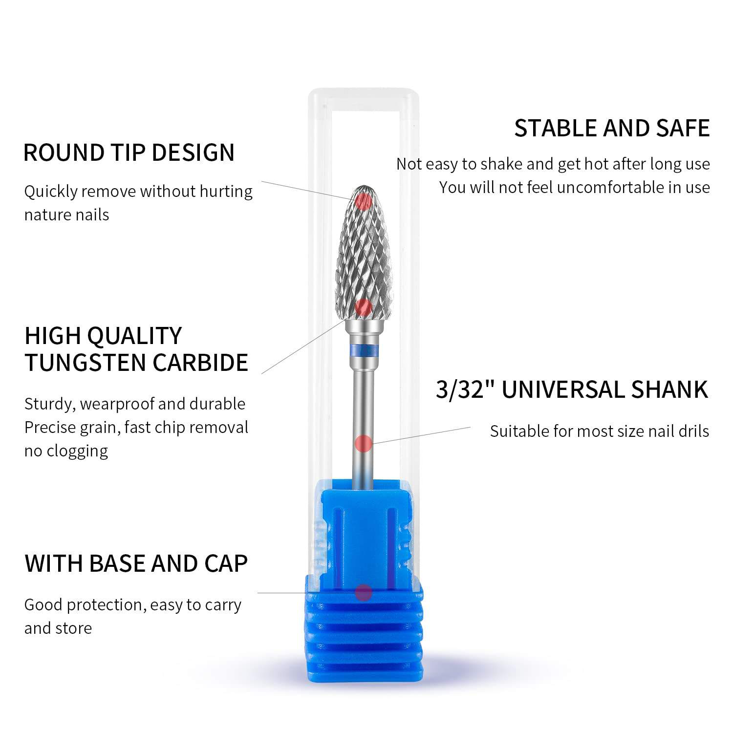 1/5 قطع من رؤوس مثقاب الأظافر  - مراجعة Carbide End Mill وسعره