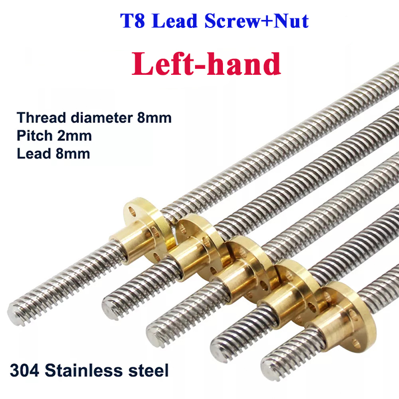 T8 الرصاص المسمار اليد اليسرى  - مراجعة Lead Screw 8Mm وسعره
