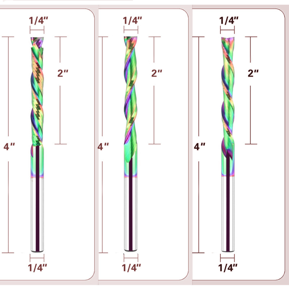ريشة راوتر حلزونية مطلية بالكر - مراجعة Carbide End Mill وسعره